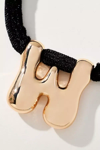 By Anthropologie Corded Bubble Letter Monogram Necklace