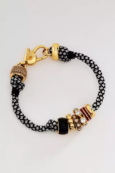 By Anthropologie Corded Charm Bracelet In Black