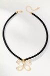 By Anthropologie Corded Collar Necklace In Black