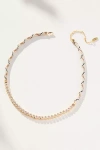 By Anthropologie Corded Crystal Necklace In Gold
