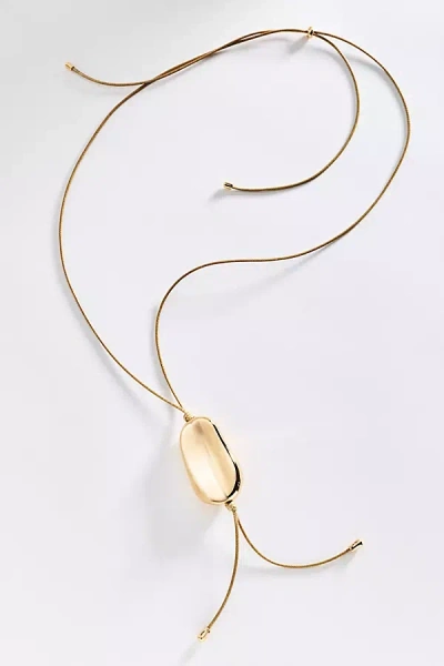 By Anthropologie Corded Organic Pendant Necklace In Gold