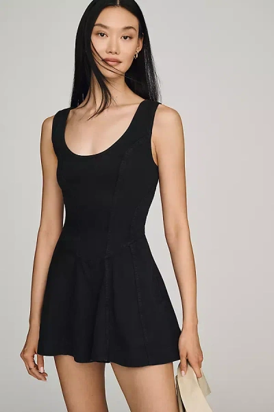 By Anthropologie Corset Romper In Black