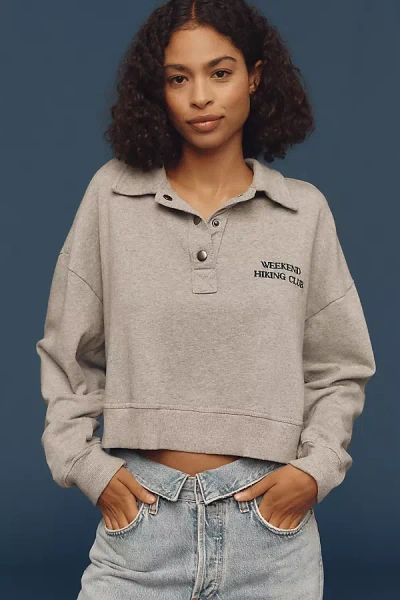 By Anthropologie Cotton Pullover In Gray