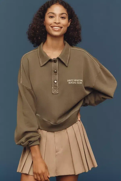 By Anthropologie Cotton Pullover In Green