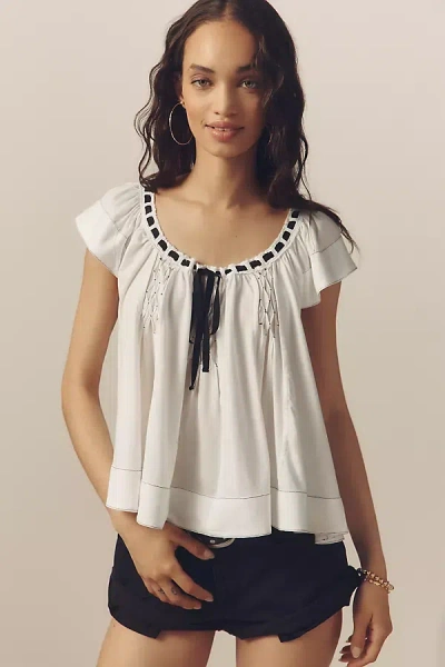 By Anthropologie Cotton Swing Blouse