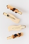 By Anthropologie Crease Free Clips, Set Of 4 In Sand