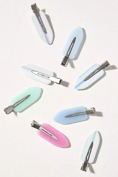 By Anthropologie Crease-free Hair Clips, Set Of 8 In Multicolor