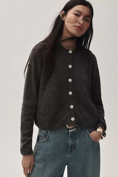 By Anthropologie Crew-neck Cardigan In Multicolor