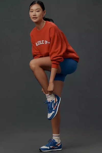 By Anthropologie Crew-neck Saddle Up Sweatshirt In Red