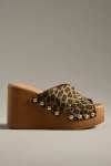 BY ANTHROPOLOGIE CROSS-STRAP WEDGE HEELS