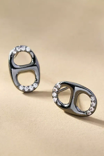 By Anthropologie Crystal Bottlecap Earrings In Silver