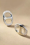 By Anthropologie Crystal Bottlecap Earrings In Silver