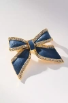 By Anthropologie Crystal Bow Brooch In Gray