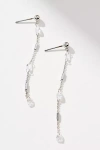 By Anthropologie Crystal Chain Drop Earrings