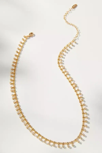 By Anthropologie Crystal Charm Collar Necklace In Gold