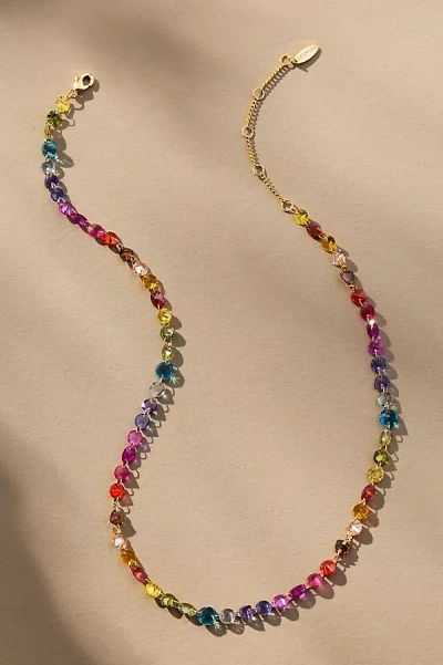 By Anthropologie Crystal Circlet Necklace In Multi