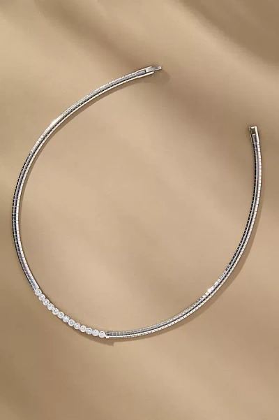 By Anthropologie Crystal Collar Snake Chain Necklace