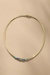 By Anthropologie Crystal Collar Snake Chain Necklace