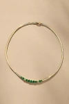 By Anthropologie Crystal Collar Snake Chain Necklace