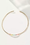 By Anthropologie Crystal Collar Snake Chain Necklace