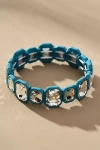 By Anthropologie Crystal Colorful Stretch Bracelet In Blue