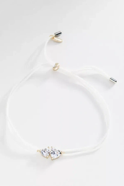 By Anthropologie Crystal Cord Bracelet In Purple