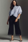 By Anthropologie Crystal Crop Pants In Black