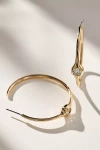By Anthropologie Crystal-dotted Hoop Earrings