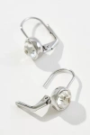 By Anthropologie Crystal Drop Earrings In Silver