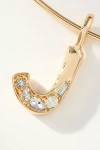 By Anthropologie Crystal-embellished Bubble Letter Monogram Collar Necklace In Alphabet