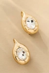 By Anthropologie Crystal Fishhook Earrings In Gold