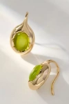 By Anthropologie Crystal Fishhook Earrings In Green