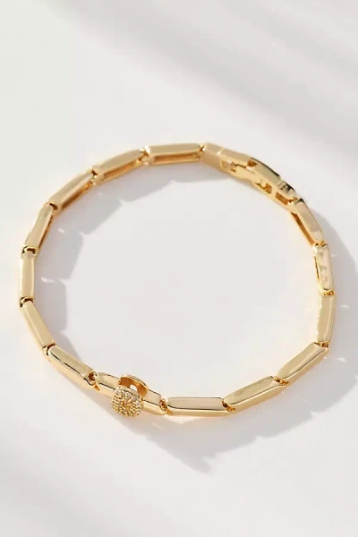 By Anthropologie Crystal Linked Bracelet In Gold