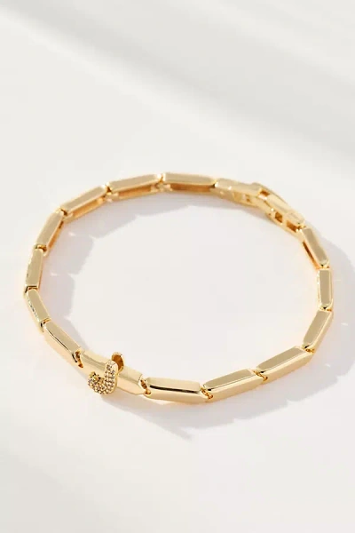 By Anthropologie Crystal Linked Bracelet In Gold