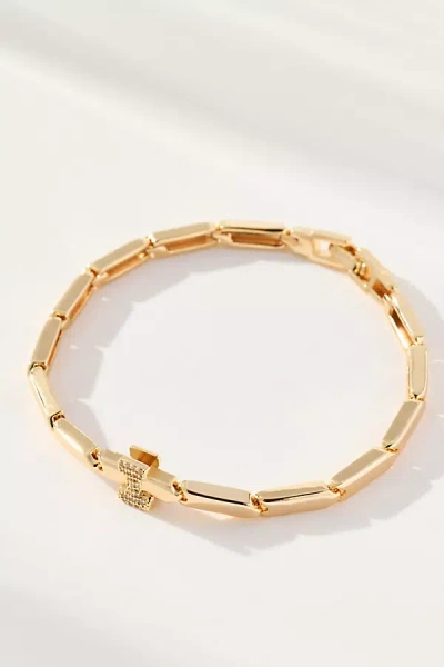 By Anthropologie Crystal Linked Bracelet In Gold