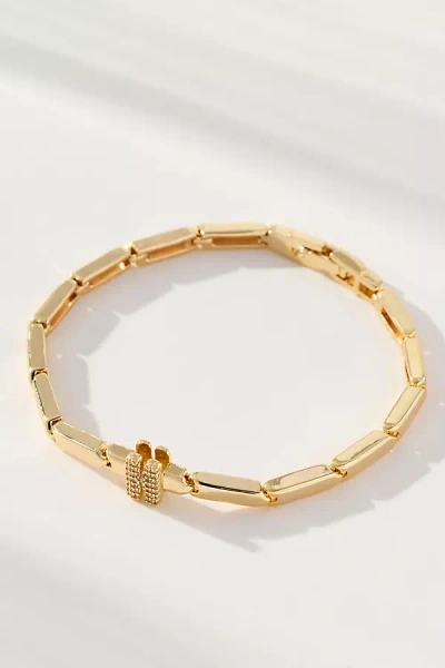 By Anthropologie Crystal Linked Bracelet In Gold