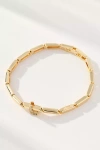By Anthropologie Crystal Linked Bracelet In Gold