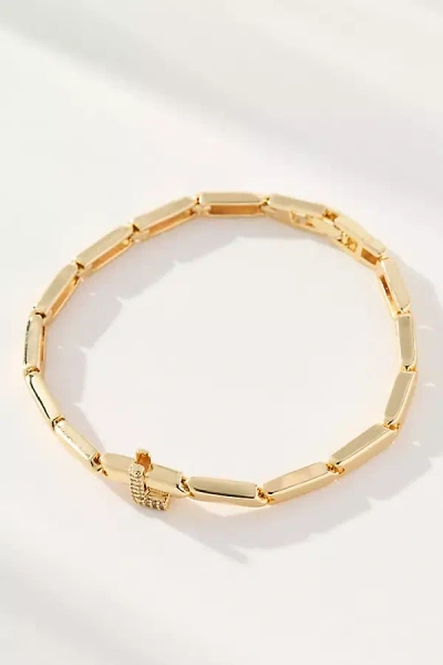 By Anthropologie Crystal Linked Bracelet In Gold