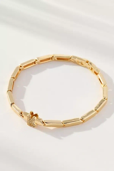 By Anthropologie Crystal Linked Bracelet In Gold