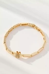 By Anthropologie Crystal Linked Bracelet In Gold