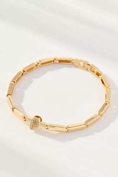 By Anthropologie Crystal Linked Bracelet In Gold