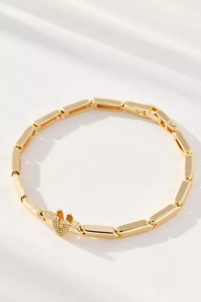 By Anthropologie Crystal Linked Bracelet In Gold