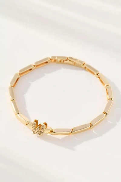By Anthropologie Crystal Linked Bracelet In Gold
