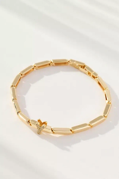 By Anthropologie Crystal Linked Bracelet In Gold