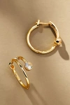 By Anthropologie Crystal Multi-loop Hoop Earrings