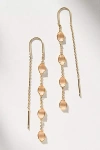 By Anthropologie Crystal Oval Threader Earrings