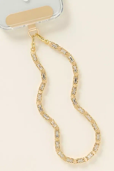 By Anthropologie Crystal Phone Chain In Gold
