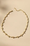 By Anthropologie Crystal Scallop Necklace In Gold