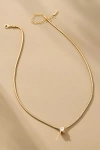 By Anthropologie Crystal Snake Chain Necklace In Gold