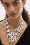 By Anthropologie Crystal Statement Collar Necklace In Multi